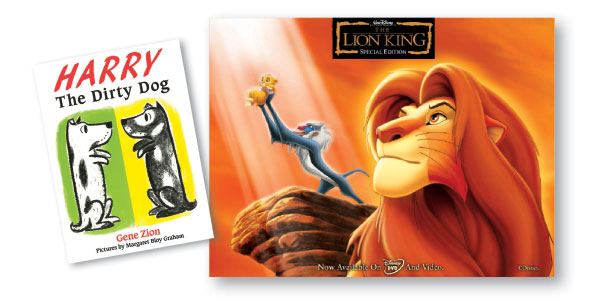 Monty ‘paws’ over Harry books and barks along to songs from The Lion King