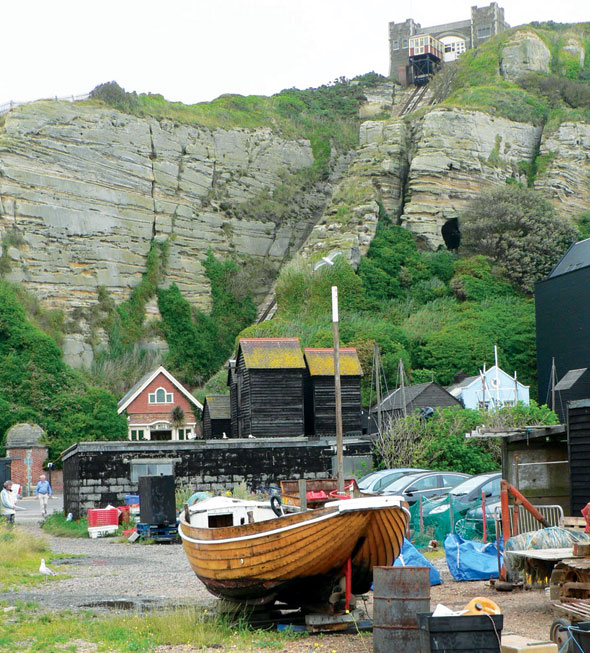 Fishing net huts